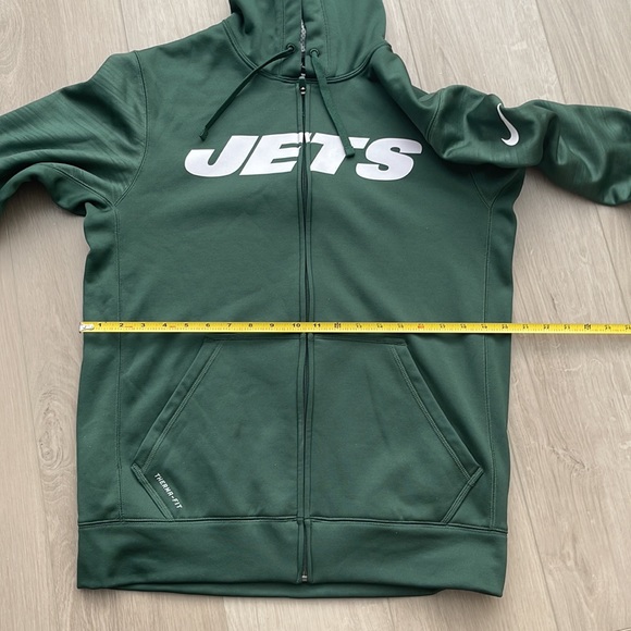 MEN’S NIKE NEW YORK JETS SWEATSHIRT HOODIE XL THERMA-FIT GREEN - Picture 10 of 10